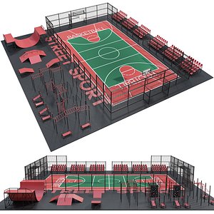 3D Sports ground model