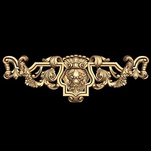 3d decor element stl cnc