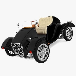 realistic electric car miluira 3d 3ds