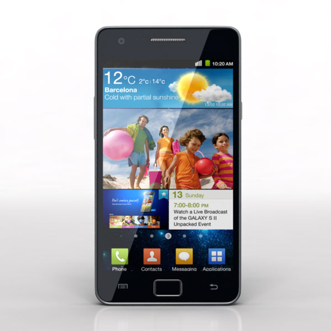 Samsung Galaxy S2 I9100 3d Model