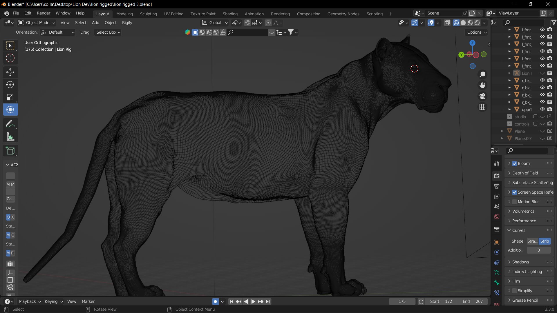 Young Lion Photorealistic Rigged 3d Blender 4K Model Model - TurboSquid ...