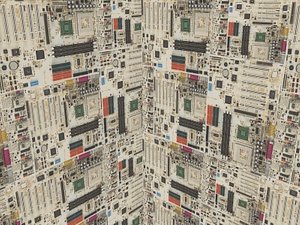 spinning cube white mainboards 3d model