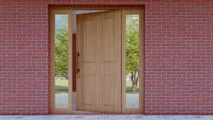 3D Door Family model