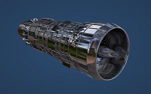 Sci Fi Jet Engine After Burner
