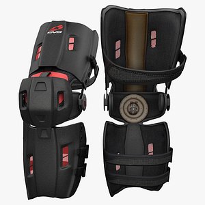 3ds max motocross knee brace evs