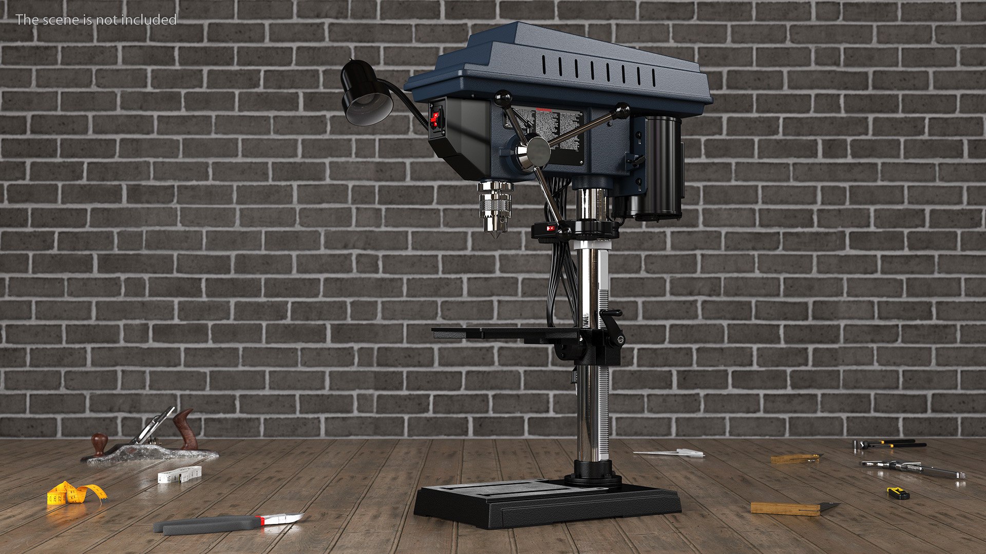 3D Bench Mount Drill Press TurboSquid 2075001