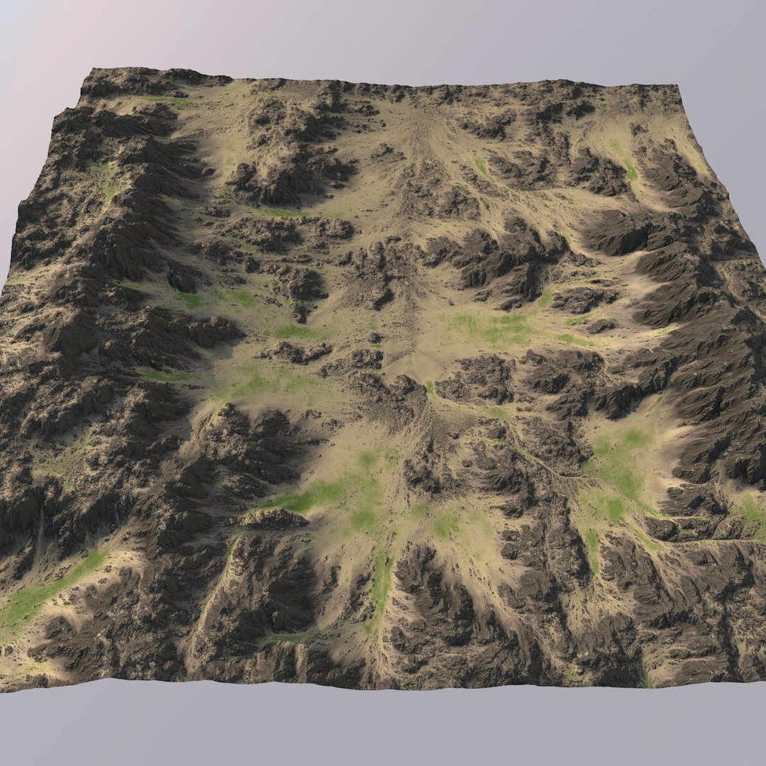 Games Maps Terrain 3D Model - TurboSquid 1297099