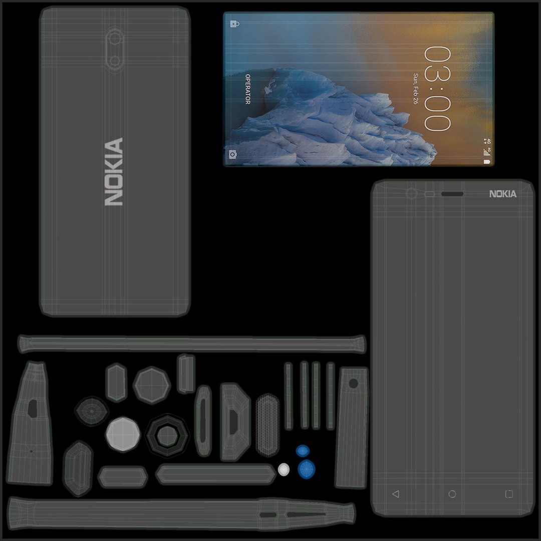 Nokia 3 3D Model - TurboSquid 1166799