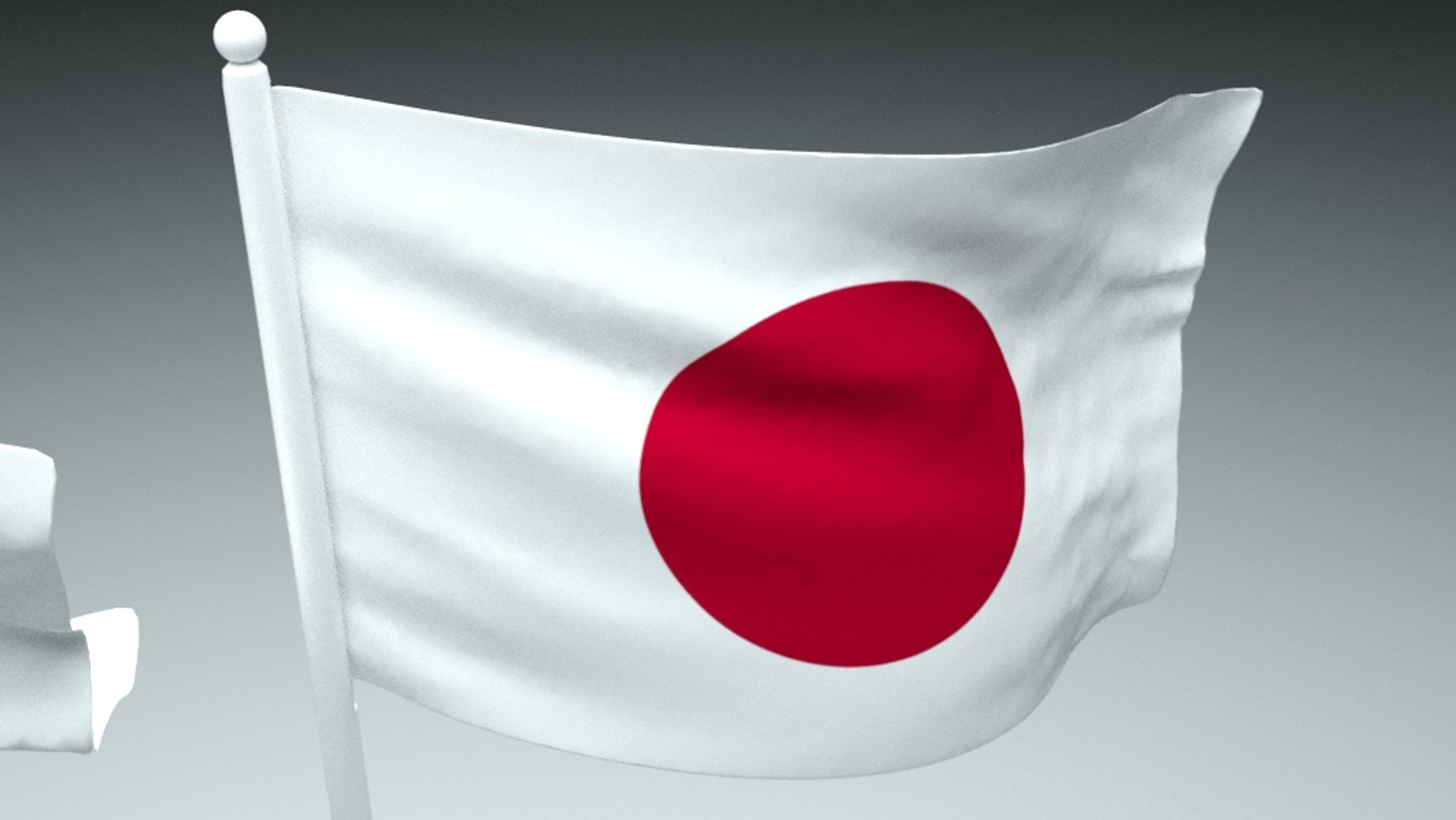 Japan Flag 3D Model - TurboSquid 1594578