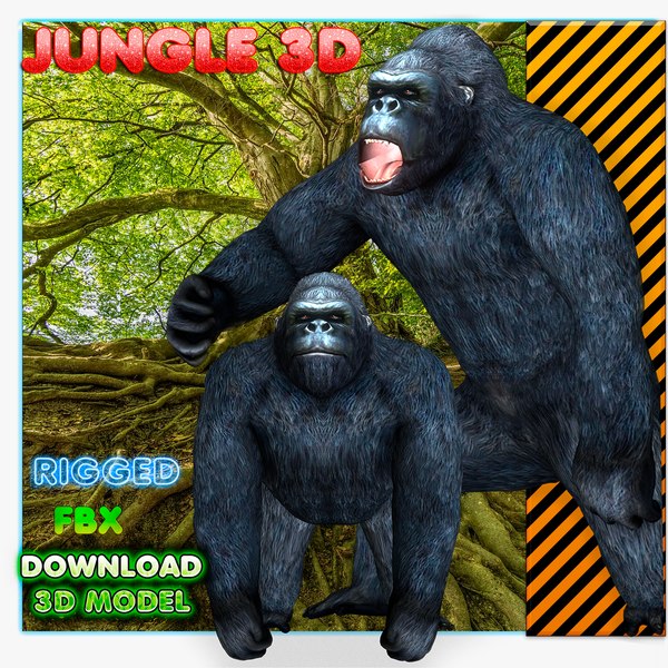 3D 3D GORILLA KONG