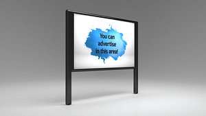 3D designed advertising billboard
