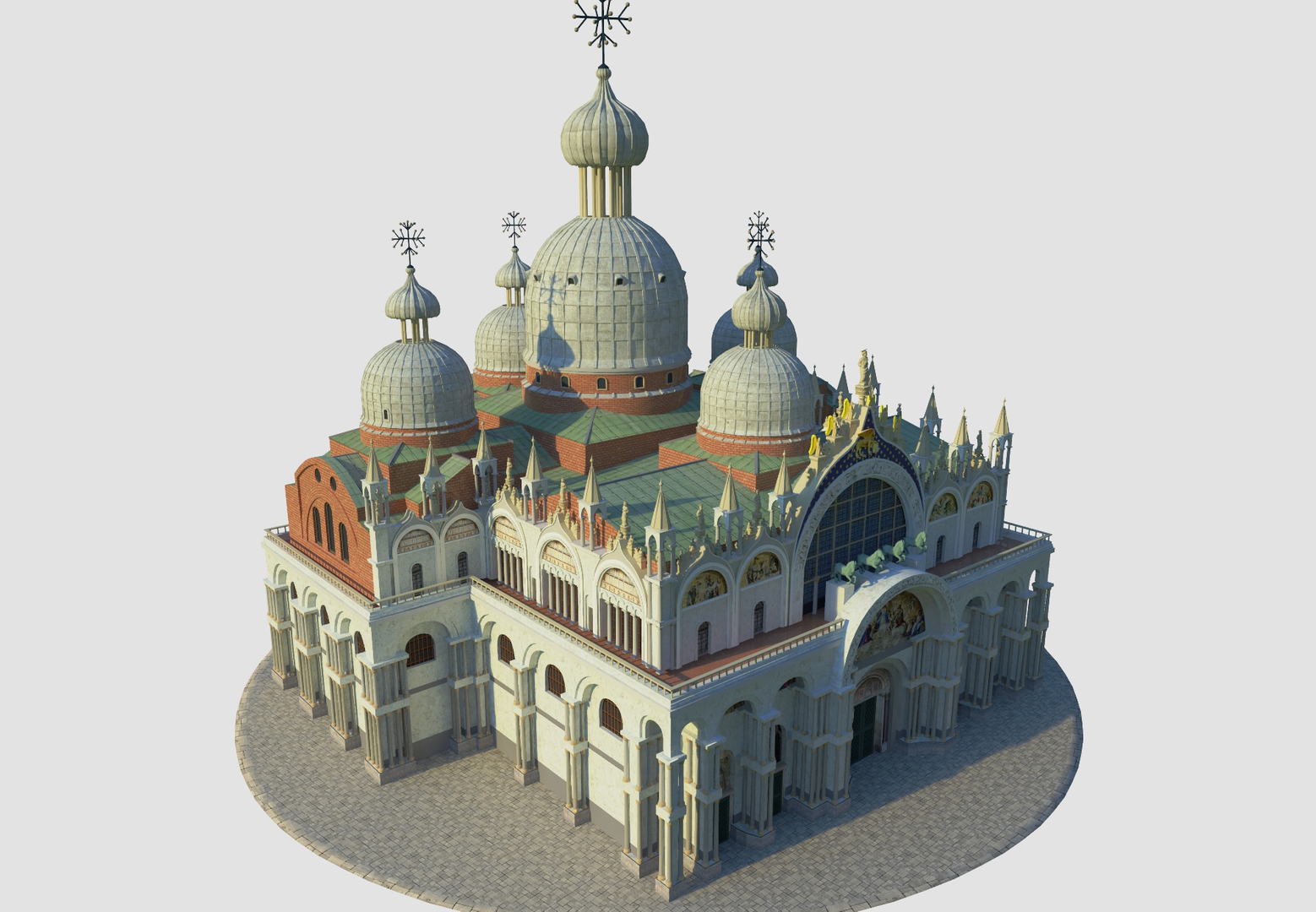 3D venice basilica saint mark model - TurboSquid 1360846