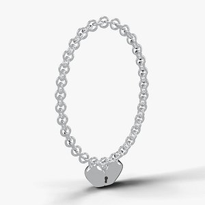 Y2K Chrome Heart Padlock Chain Necklace - E-Girl Chromecore Accessory