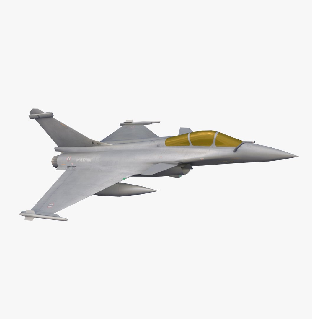 Low-poly Dassault Rafale C 3d Model