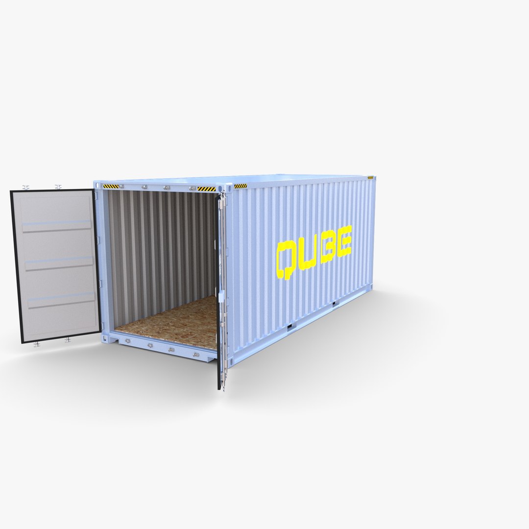 20ft Shipping Container Qube v2 model https://p.turbosquid.com/ts-thumb/hL/ersbMO/Xz/container_open_0004/jpg/1629098791/1920x1080/fit_q87/36f2fe5f90eccbc5133a9002a2045d02b7a167eb/container_open_0004.jpg