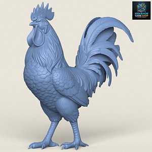Hen Print Ready 3D Model model