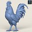 Modello 3D di gallina pronto per la stampa.