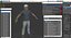 golf player rigged 3D model