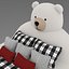 Lit ours en peluche