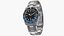 Chrono Watch 3 Black and Blue Bezel
