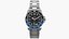 Chrono Watch 3 Black and Blue Bezel