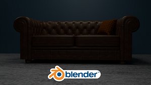 sofa chester 3D model