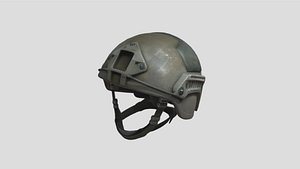 3D Helmet Low Poly
