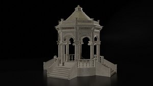 Ornate Stone Gazebo