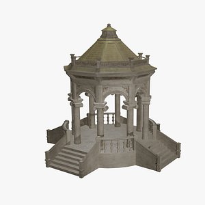 Ornate Stone Gazebo