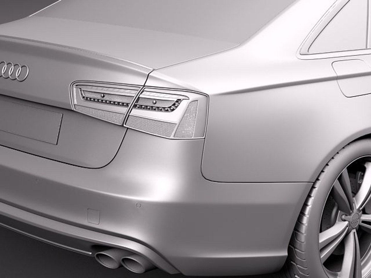 3d model of audi s6 2013 sedan