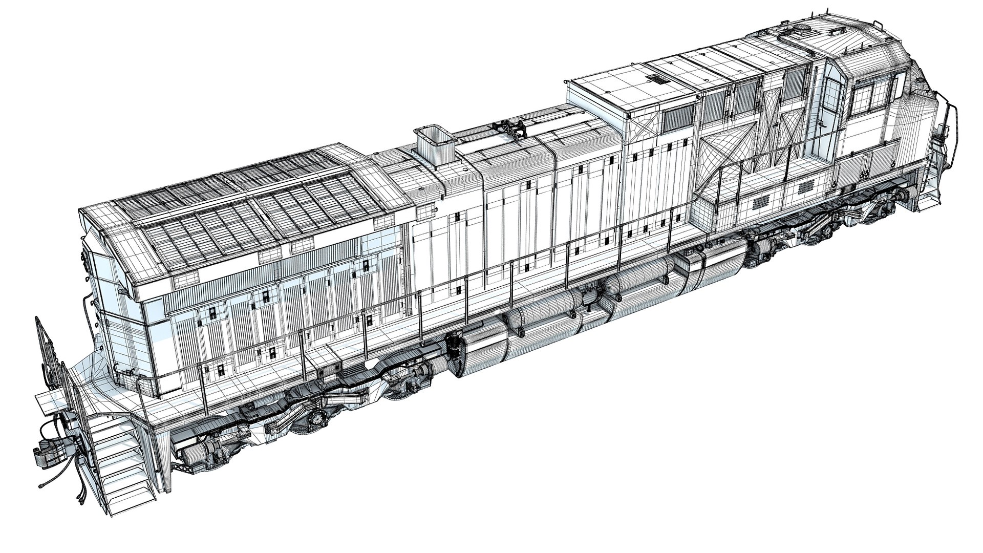 3D Locomotive Csx - TurboSquid 1543142