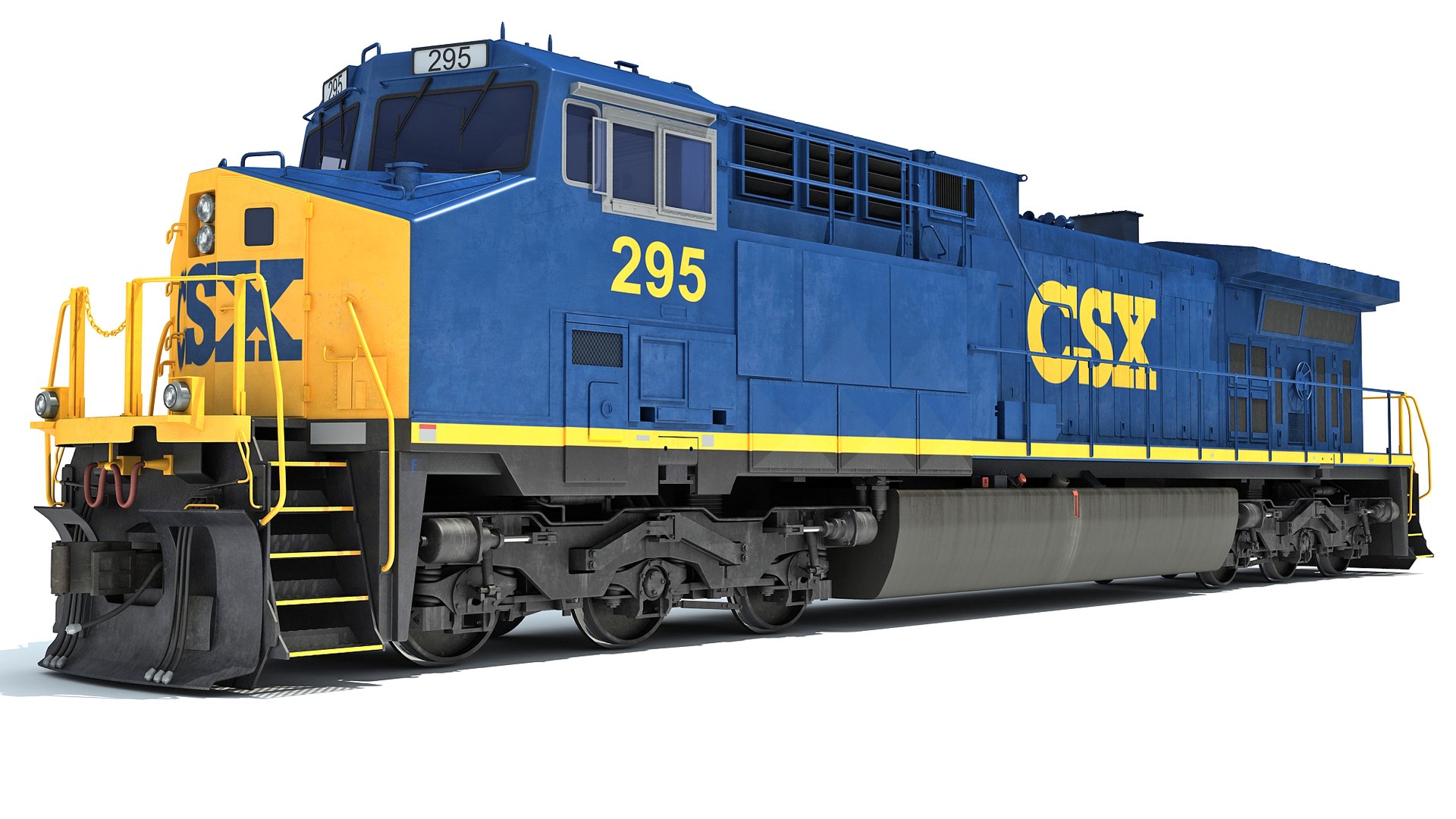 3D Locomotive Csx - TurboSquid 1543142