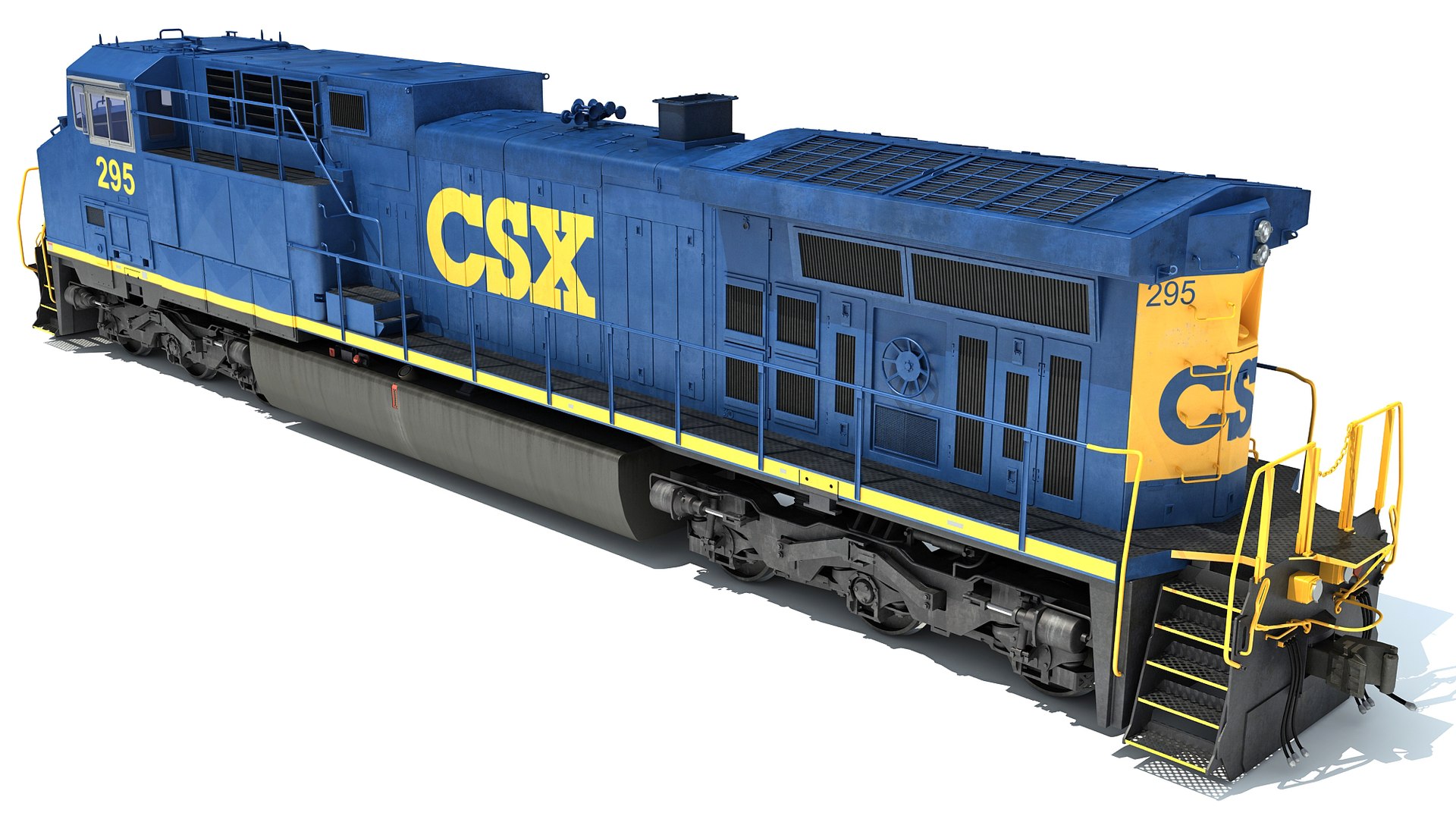 3D Locomotive Csx - TurboSquid 1543142
