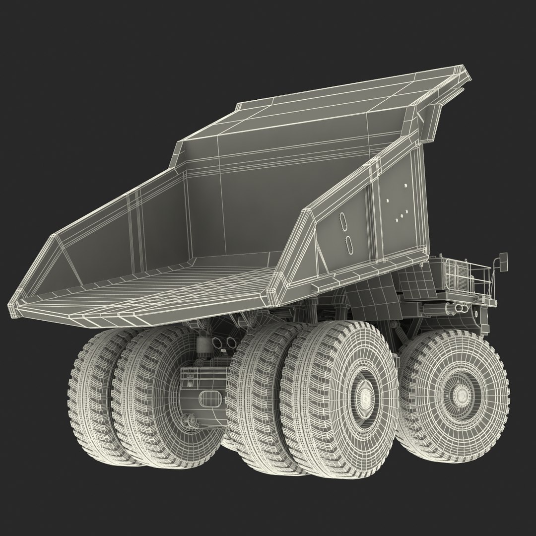 Haul Truck Generic Yellow 3d Model