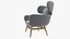 Fotel wypoczynkowy Wingback