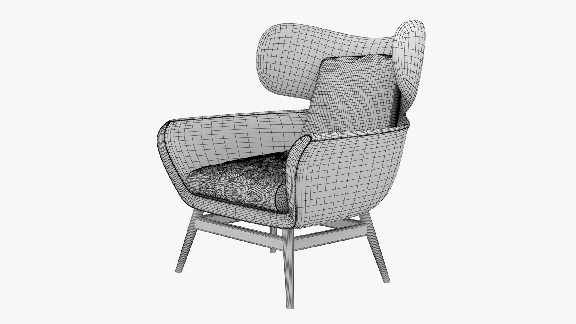 Wingback Lounge Chair 3D model https://p.turbosquid.com/ts-thumb/hL/zWoFk2/F7/wireframe2/jpg/1667202274/1920x1080/fit_q87/70a47bd28cdd17e0ccc15c6e346f12450be2f7d0/wireframe2.jpg