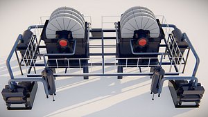 vacuum disc filter 3D Model