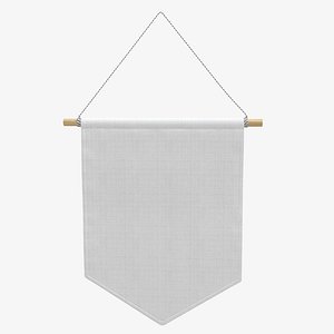 3D wall pennant short