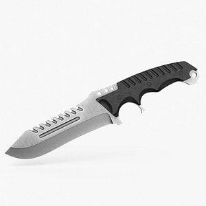 Combat Tactical Knife v1 3D model