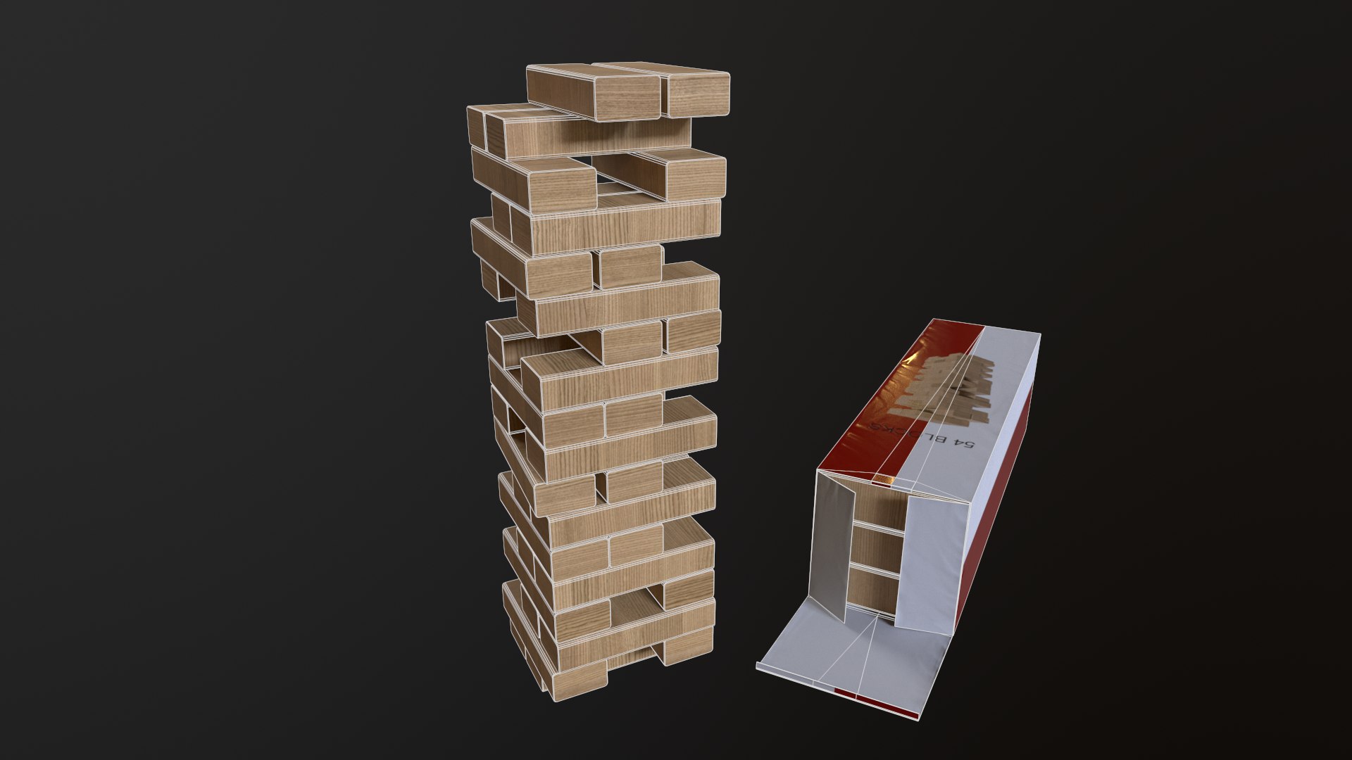 Jenga model - TurboSquid 1718232