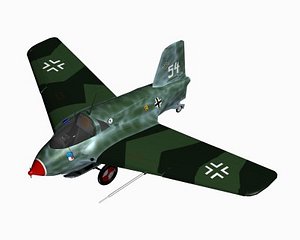 3ds max messerschmitt aircraft