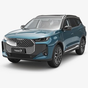 2026 Chery Tiggo 7 Hybrid with Interior 3D model