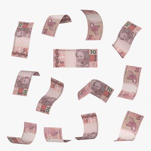Brazil 10 Reais Falling Notes