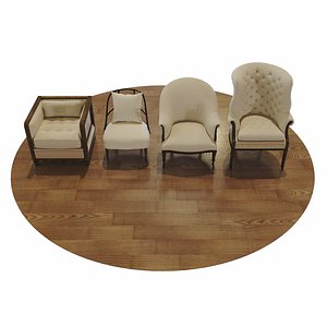 3D model 4 armchair