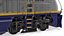 3D model Diesel Electric Locomotive with Tarpaulin Freight Wagon