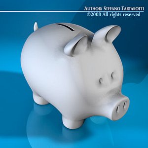 3d coin pig