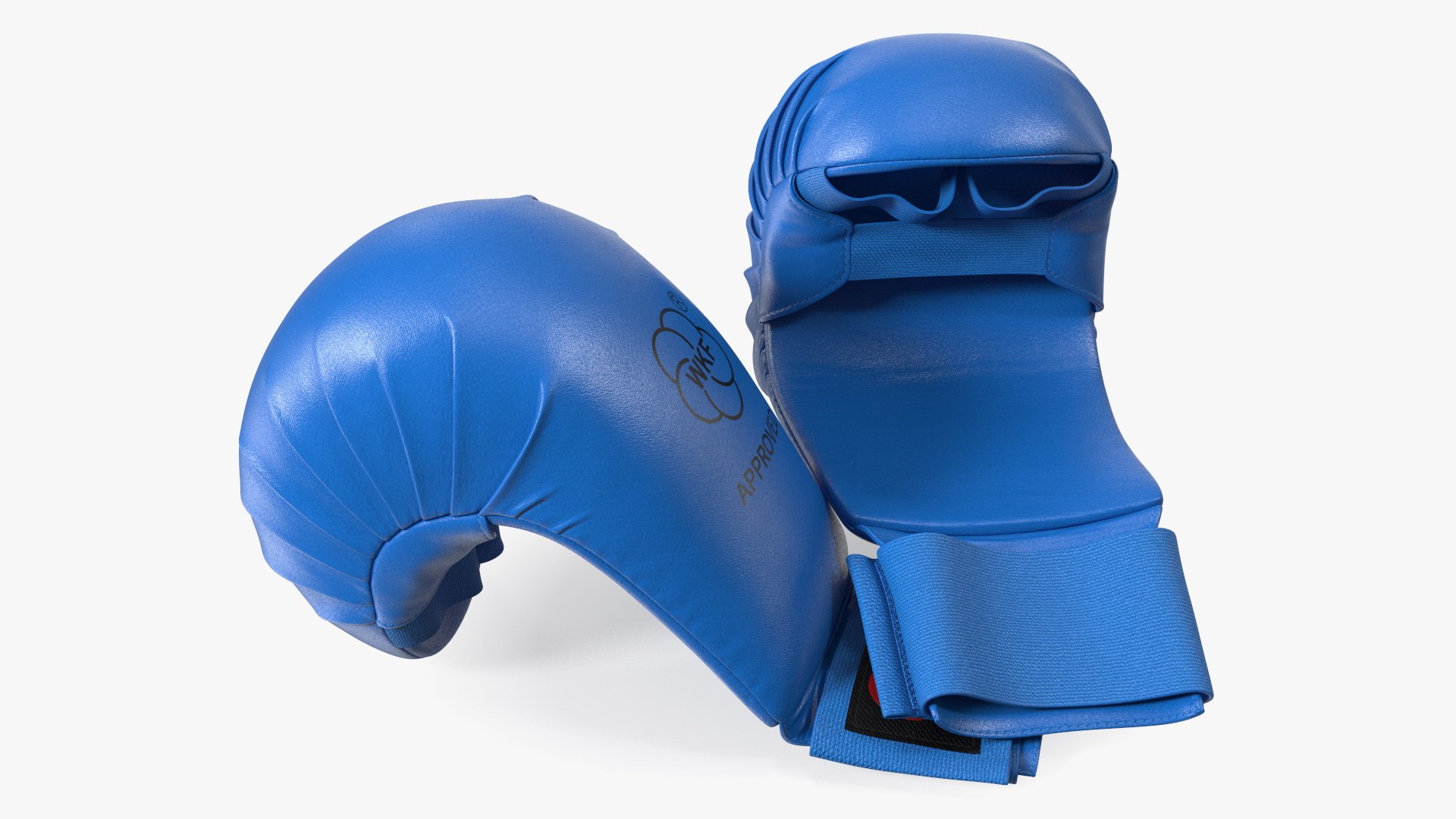 Fighting Gloves WKF Lying Blue 3D model preview