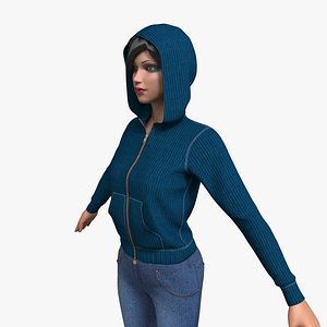 3d max women cloth female mannequin
