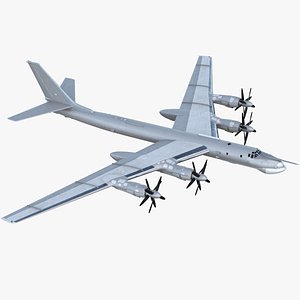 3D Strategic Missile Carrier Plane Simple Interior Rigged model