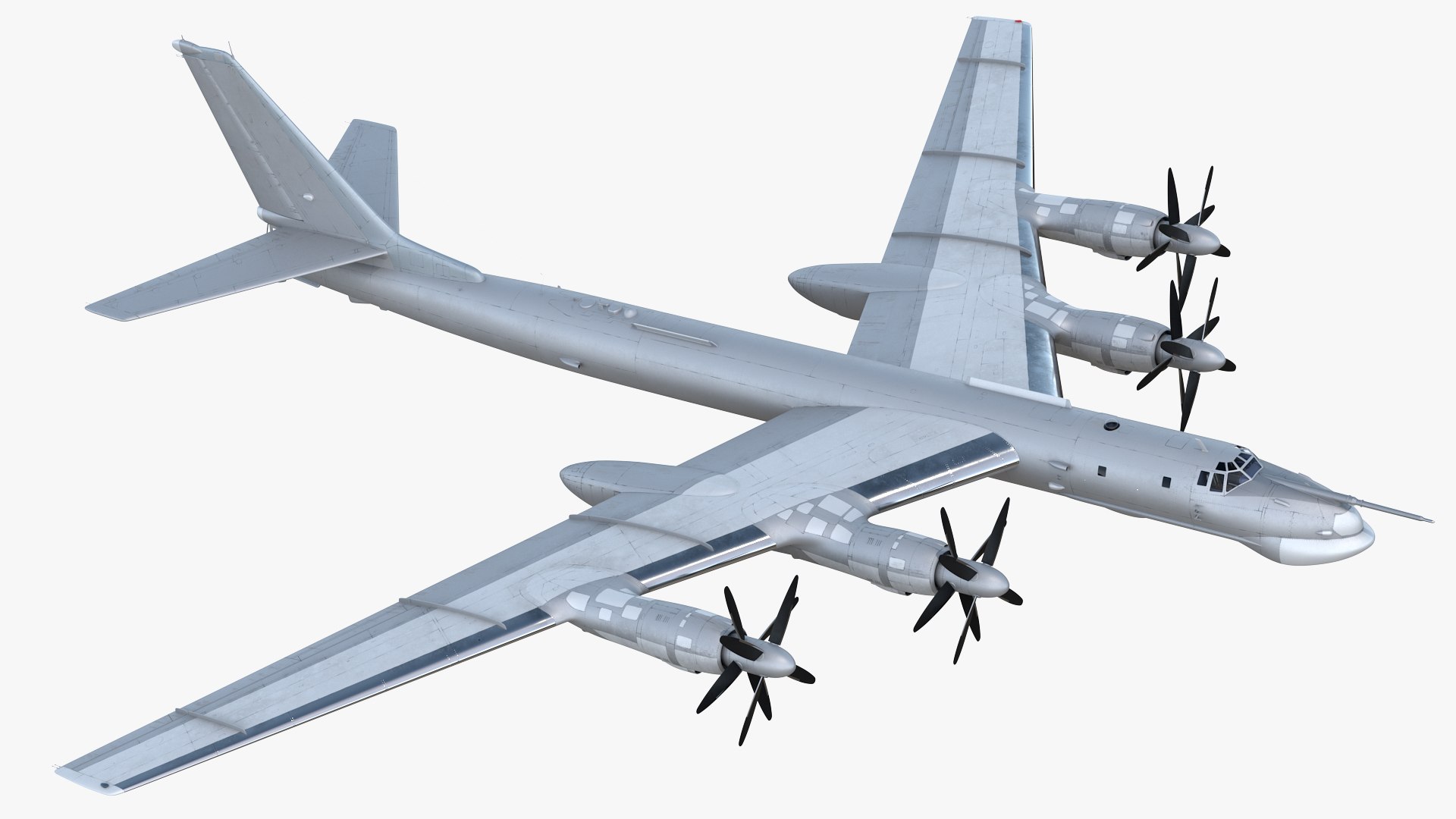 Strategic Missile Carrier Plane Simple Interior Rigged 3D model preview